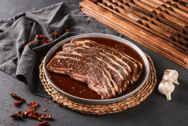 LA갈비 250g — LA Galbi — K-BBQ Marinated Beef Short Ribs